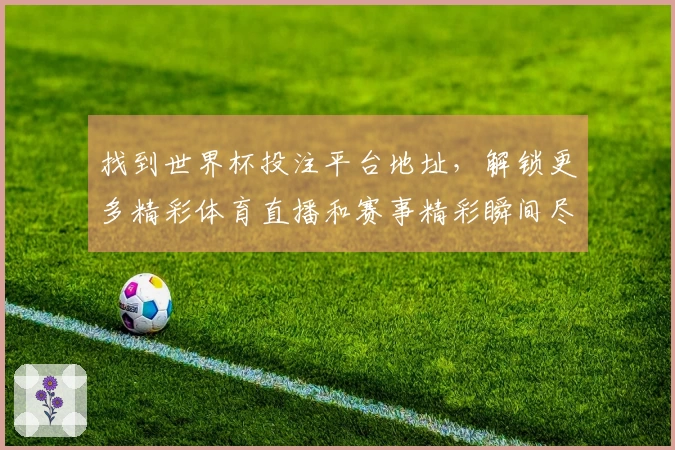找到世界杯投注平台地址，解锁更多精彩体育直播和赛事精彩瞬间尽在掌握